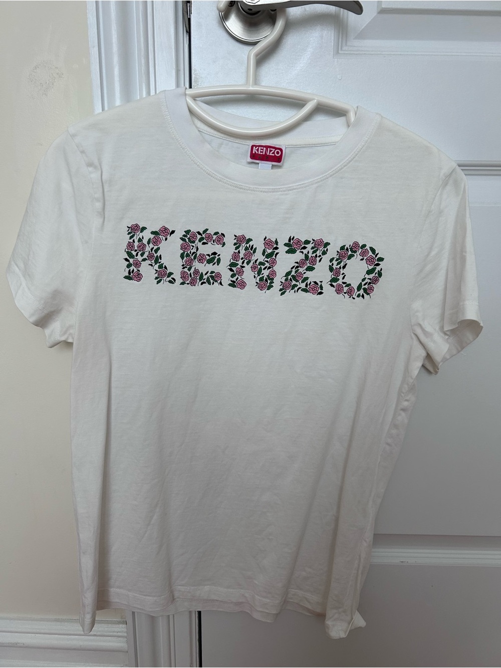 Kenzo White Crewneck Logo Tee